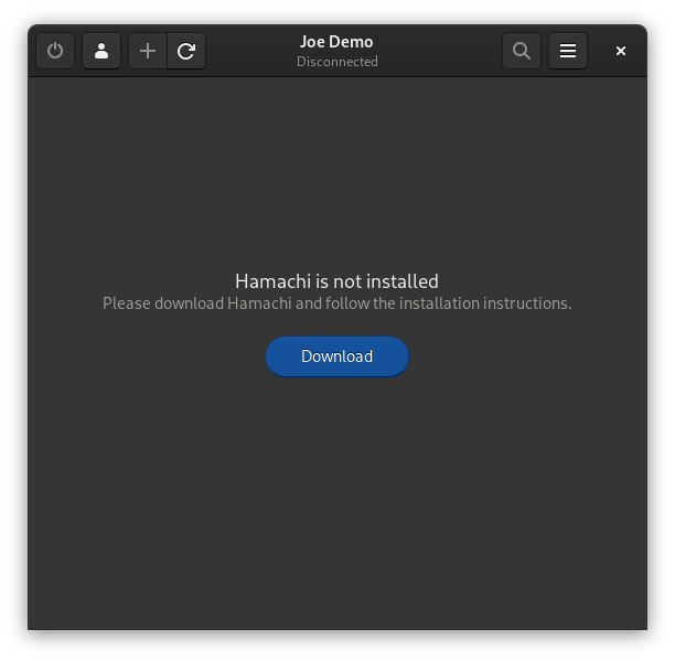 Not Installed Message